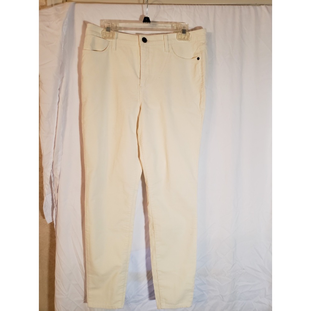 Women's Talbots Ivory Corduroy Jeggings Size 10